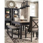 Table de salle à manger rectangulaire Tyler Creek Marron/Noir - Signature Design by Ashley