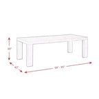 Table à manger extensible 7 pièces Jasper et six chaises d'appoint rembourrées Noyer grillé - Picket House Furnishings