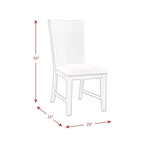 Table à manger extensible 7 pièces Jasper et six chaises d'appoint rembourrées Noyer grillé - Picket House Furnishings