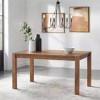 Table à manger rectangulaire Buylateral Verdon style ferme moderne, coloris bois flotté
