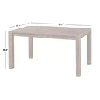 Table à manger rectangulaire Buylateral Verdon style ferme moderne, coloris bois flotté