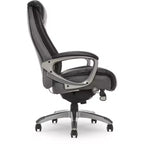 Fauteuil de bureau Serta Works Executive avec technologie Smart Layers Gris : cuir reconstitué ergonomique, hauteur réglable, capacité de 125 kg