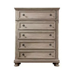 Ensemble 2 pièces lit Queen et commode gris - HOMES: Inside + Out