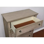 Ensemble 2 pièces lit Queen et commode gris - HOMES: Inside + Out