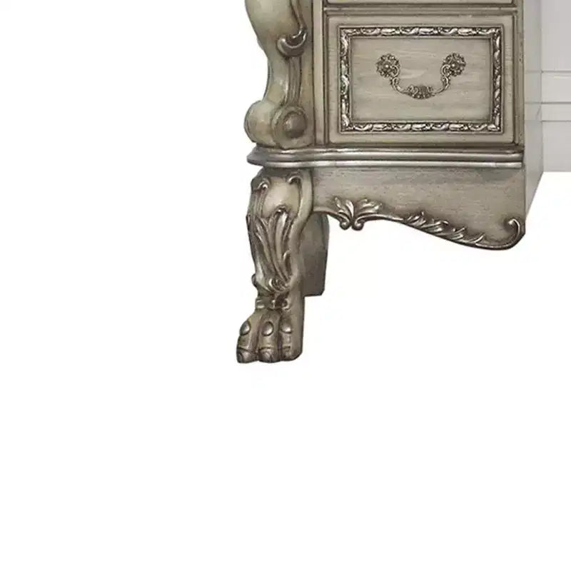 Coiffeuse 63 po Dresden Blanc os style vintage - Meubles Acme