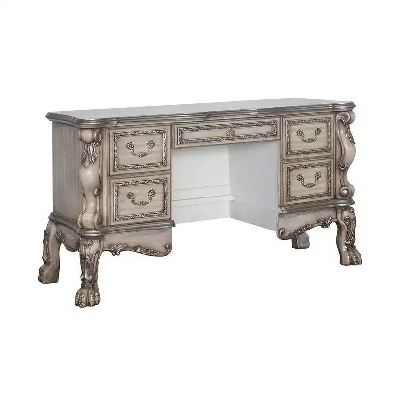 Coiffeuse 63 po Dresden Blanc os style vintage - Meubles Acme