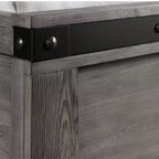 Ensemble de chambre à coucher 6 pièces King Montauk avec panneau gris - Picket House Furnishings : Comprend une commode, un chiffonnier et une table de chevet