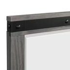Ensemble de chambre à coucher 6 pièces King Montauk avec panneau gris - Picket House Furnishings : Comprend une commode, un chiffonnier et une table de chevet