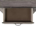 Ensemble de chambre à coucher 6 pièces King Montauk avec panneau gris - Picket House Furnishings : Comprend une commode, un chiffonnier et une table de chevet