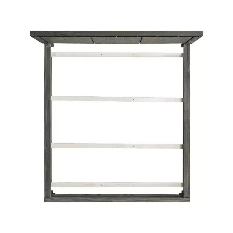 Ensemble de chambre à coucher 6 pièces King Montauk avec panneau gris - Picket House Furnishings : Comprend une commode, un chiffonnier et une table de chevet