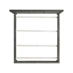 Ensemble de chambre à coucher 6 pièces King Montauk avec panneau gris - Picket House Furnishings : Comprend une commode, un chiffonnier et une table de chevet