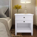 Table de chevet 24" Sterling en bois massif blanc - WyndenHall