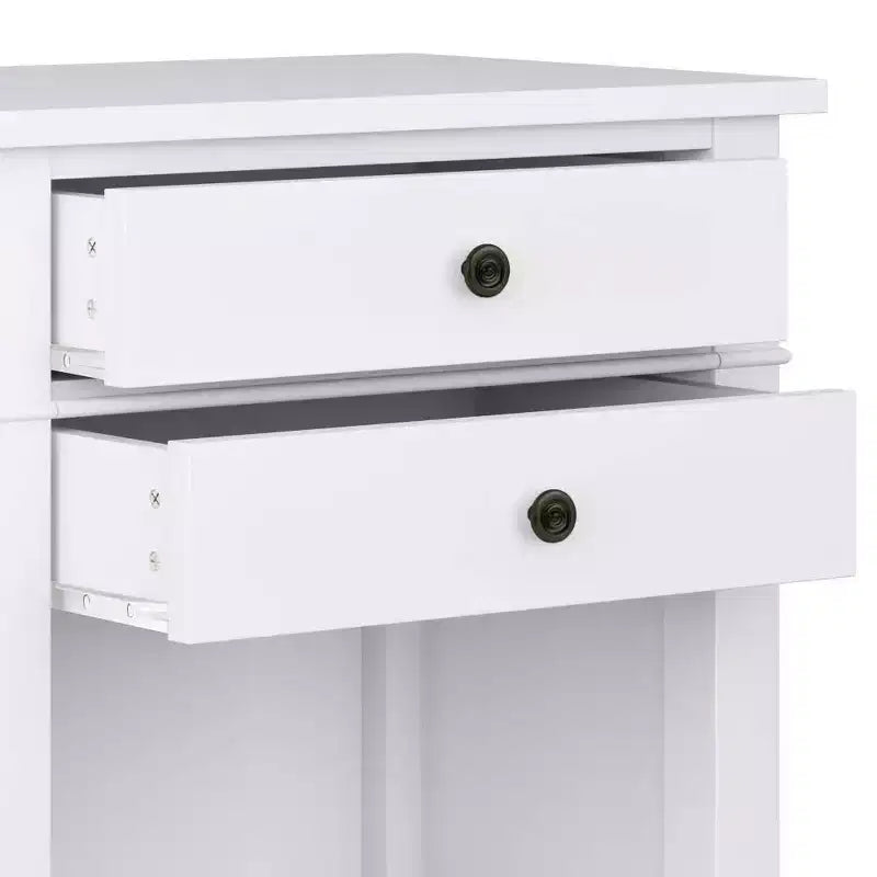 Table de chevet 24" Sterling en bois massif blanc - WyndenHall