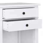 Table de chevet 24" Sterling en bois massif blanc - WyndenHall