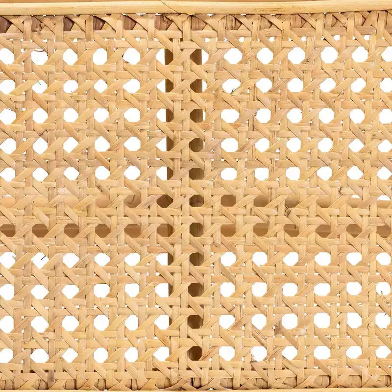 Baxton Studio Septa Banc d'appoint en rotin marron naturel : Meuble d'intérieur, aucun assemblage requis, nettoyage ciblé