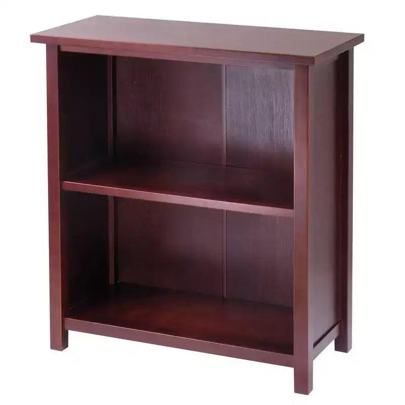 Winsome Ensemble Vérone 5 pièces Étagère de rangement avec paniers pliants en tissu Noyer/Blanc : Design moderne du milieu du siècle, bois composite