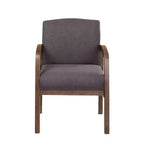 Chaise visiteur avec accoudoirs grise - Boss Office Products