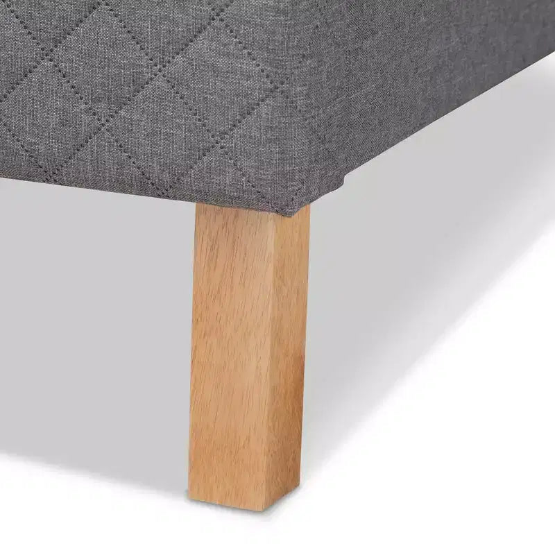 Lit plateforme King Aneta gris - Baxton Studio