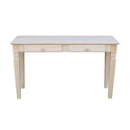 Table Console Java avec 2 Tiroirs Non Finie - International Concepts