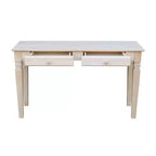 Table Console Java avec 2 Tiroirs Non Finie - International Concepts