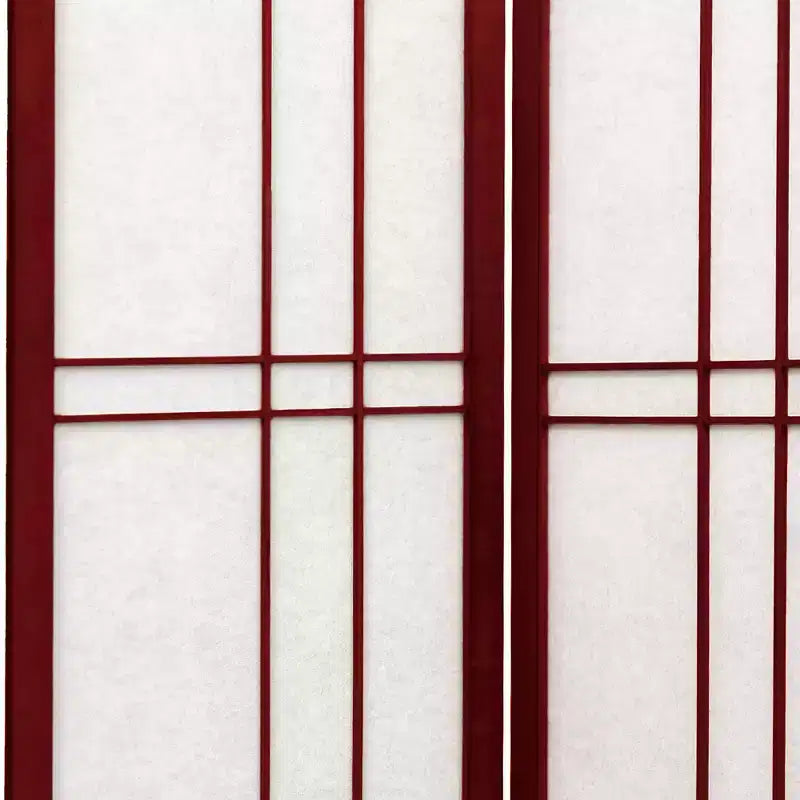 Paravent Eudes Shoji 1,8 m - Bois de rose (3 panneaux)