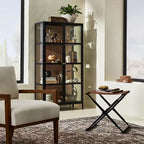 Meuble vitrine en verre Crystal Cove de 60 po, noir - Threshold™ conçu avec Studio McGee