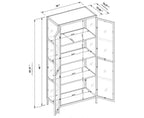 Meuble vitrine en verre Crystal Cove de 60 po, noir - Threshold™ conçu avec Studio McGee