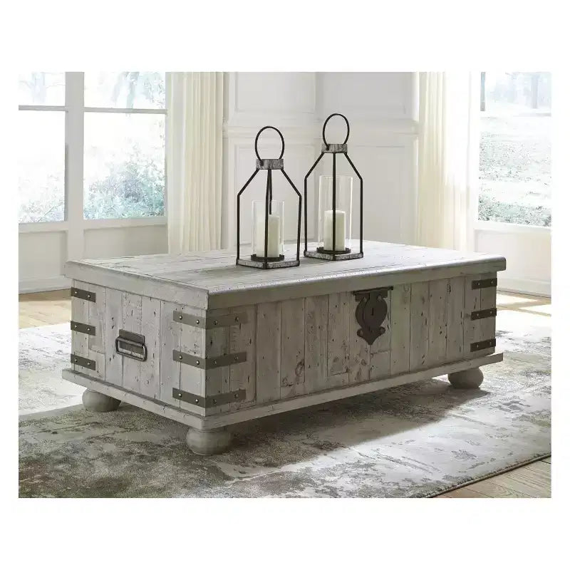 Table basse relevable Carynhurst blanche - Signature Design by Ashley