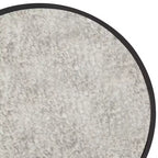 Table d'appoint ronde avec miroir Gramercy noire - Finch : Finition antique, aucun assemblage requis, structure en métal