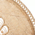 Tête de lit indépendante en rotin Queen Size Marlette marron naturel – Baxton Studio