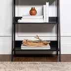 55 Thatcher Étagère en bois de 4 tablettes, style échelle - Saracina Home