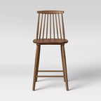 Tabouret de bar à hauteur de comptoir Harwich Windsor de 24 po avec dossier haut et repose-pieds – Threshold