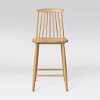 24 Harwich High Back Windsor Counter Height Barstool with Footrest - Threshold