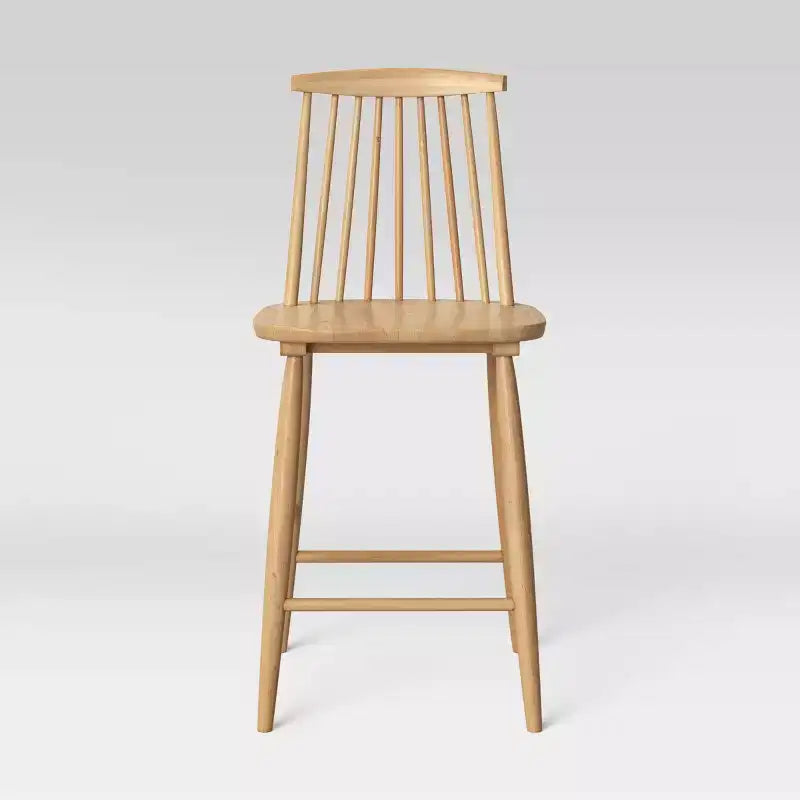 24 Harwich High Back Windsor Counter Height Barstool with Footrest - Threshold