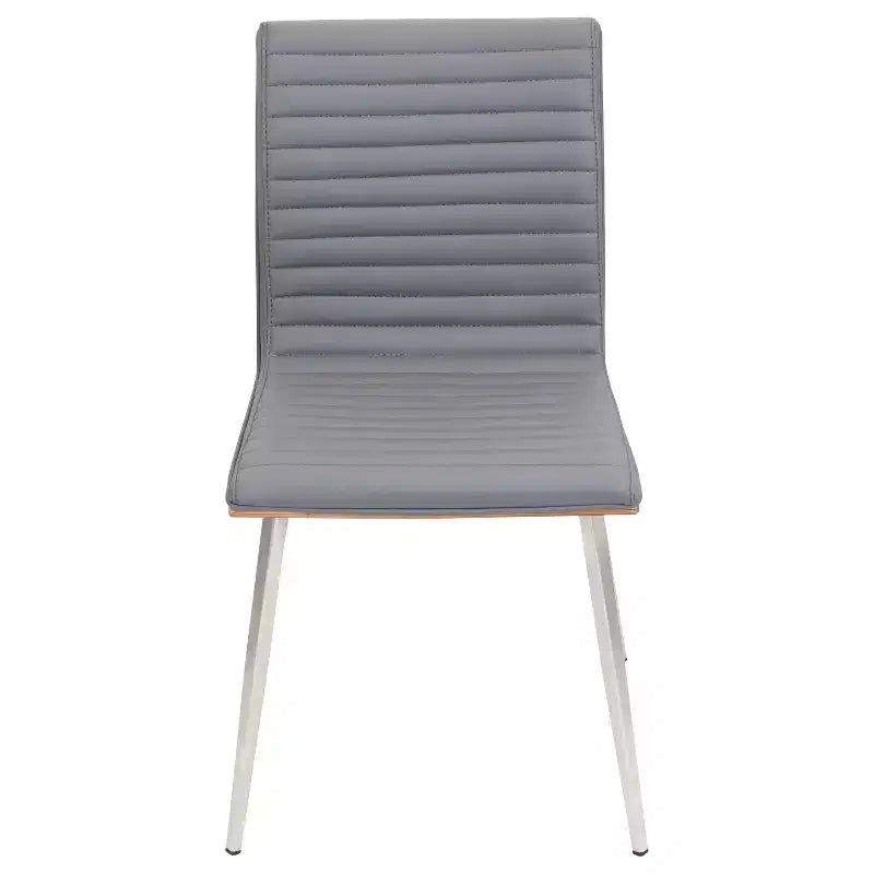 Lot de 2 chaises de salle à manger pivotantes modernes à dossier en bois de noyer Mason - Lumisource
