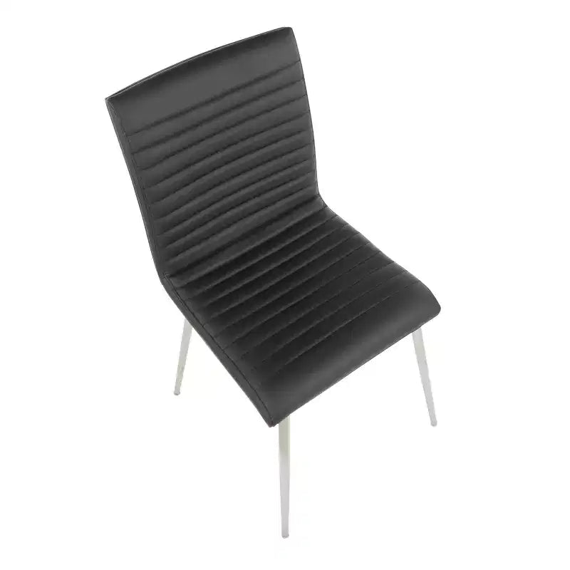 Lot de 2 chaises de salle à manger pivotantes modernes à dossier en bois de noyer Mason - Lumisource