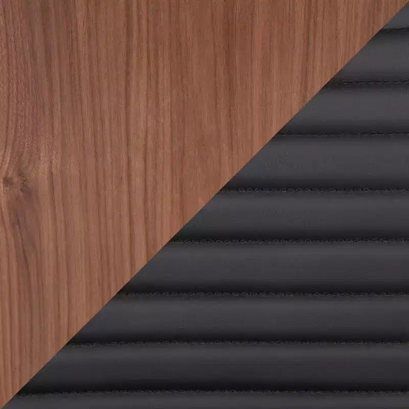 Lot de 2 chaises de salle à manger pivotantes modernes à dossier en bois de noyer Mason - Lumisource