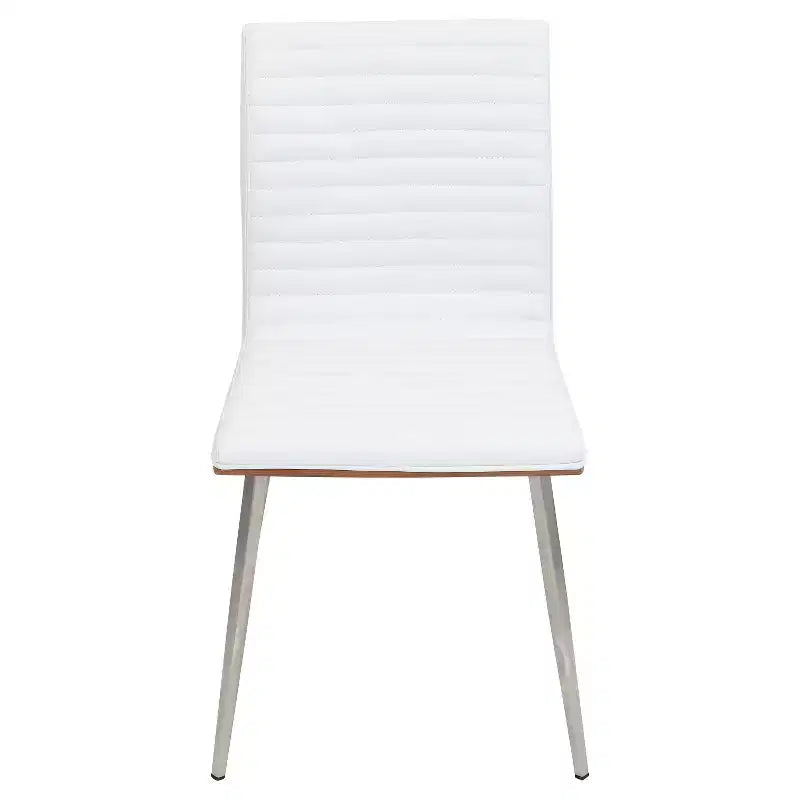 Lot de 2 chaises de salle à manger pivotantes modernes à dossier en bois de noyer Mason - Lumisource