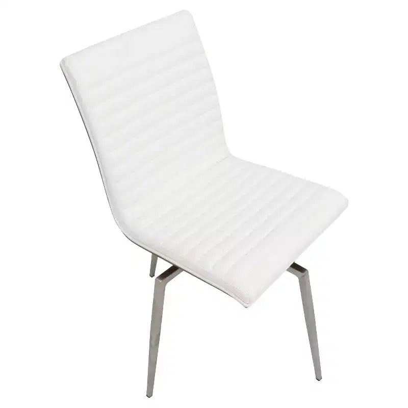 Lot de 2 chaises de salle à manger pivotantes modernes à dossier en bois de noyer Mason - Lumisource