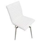 Lot de 2 chaises de salle à manger pivotantes modernes à dossier en bois de noyer Mason - Lumisource