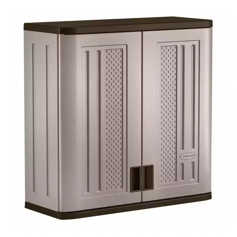 Meuble de rangement mural Suncast à étagère simple en résine, 1,2 m, platine (paquet de 3)