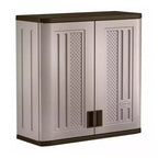Meuble de rangement mural Suncast à étagère simple en résine, 1,2 m, platine (paquet de 3)