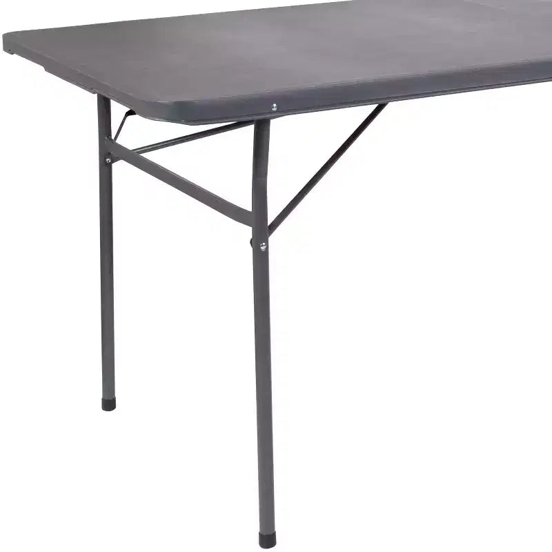 Flash Furniture Table pliante de banquet et d'événement en plastique de 1,8 m avec poignée de transport