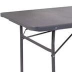 Flash Furniture Table pliante de banquet et d'événement en plastique de 1,8 m avec poignée de transport