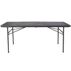Flash Furniture Table pliante de banquet et d'événement en plastique de 1,8 m avec poignée de transport