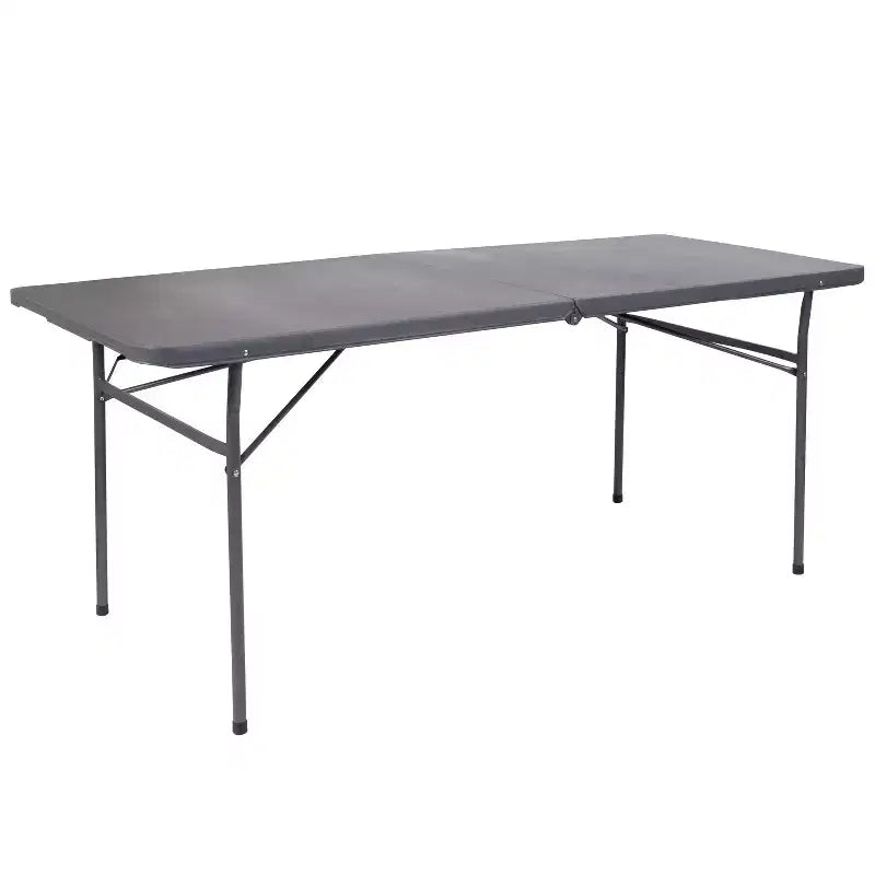 Flash Furniture Table pliante de banquet et d'événement en plastique de 1,8 m avec poignée de transport