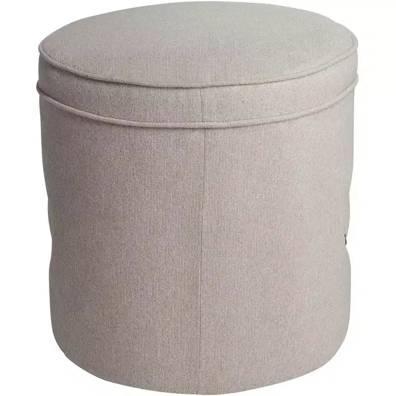Pouffe rond clou de tapissier Iriza Oatmeal 55 Downing Street