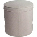 Pouffe rond clou de tapissier Iriza Oatmeal 55 Downing Street