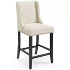 Lot de 2 tabourets de bar rembourrés en tissu Baron (hauteur comptoir) - Modway