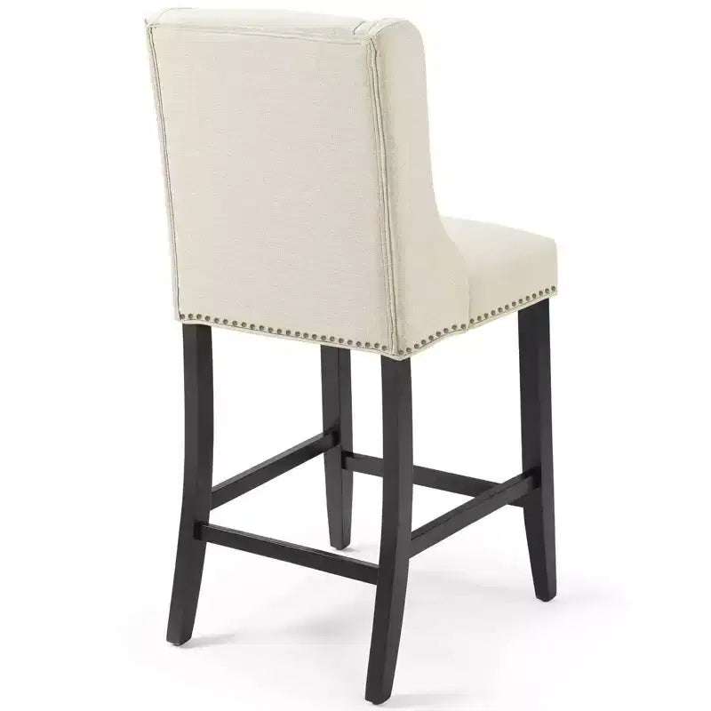 Lot de 2 tabourets de bar rembourrés en tissu Baron (hauteur comptoir) - Modway